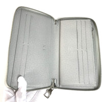 LOUIS VUITTON Long Wallet Purse M67824 Monogram canvas white monogram logo story Zippy Organizer mens Used Authentic