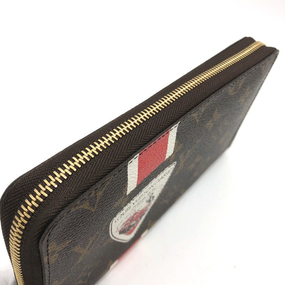 LOUIS VUITTON Long Wallet Purse M66553 Monogram canvas Brown Monogram China Run mens Used Authentic
