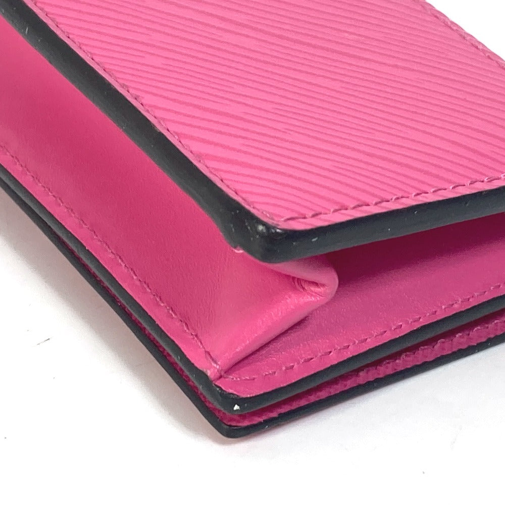 LOUIS VUITTON Card Case M69345 Epi Leather pink epi pass case pass case Twist Shrutikukart S Women Used Authentic