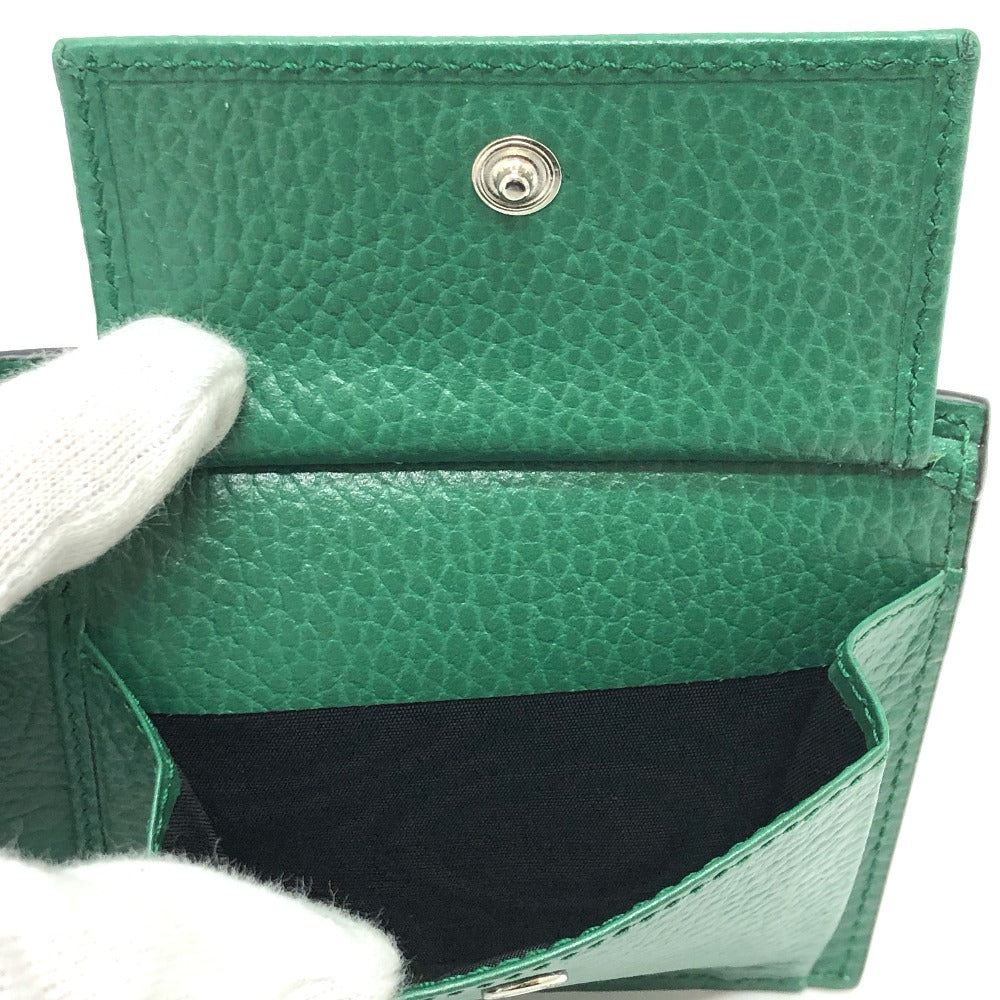 GUCCI Folded wallet 610466 leather black Interlocking G