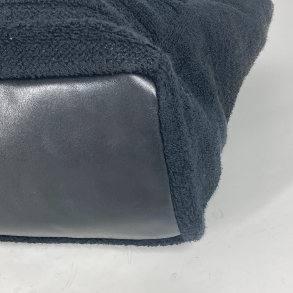 CHANEL Shoulder Bag Cotton, Leather black America CC COCO Mark Women Used Authentic