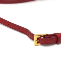 PRADA Shoulder Bag Nylon Red Triangle logo plate unisex(Unisex) Used Authentic