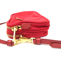 PRADA Shoulder Bag Nylon Red Triangle logo plate unisex(Unisex) Used Authentic