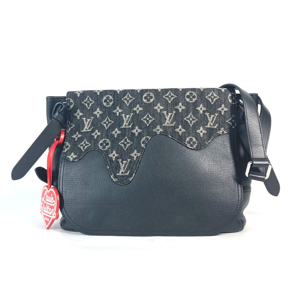 LOUIS VUITTON Shoulder Bag M45971 Monogram denim, leather black Monogram denim Busus Tokyo unisex(Unisex) Used Authentic
