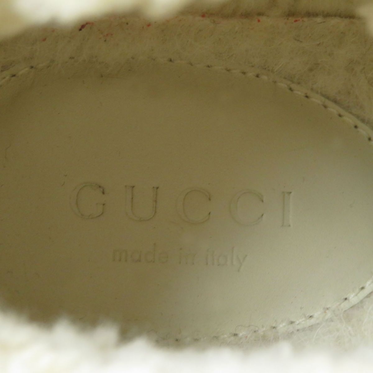 GUCCI boots Bore Black x Ivory Women 37 Used Authentic