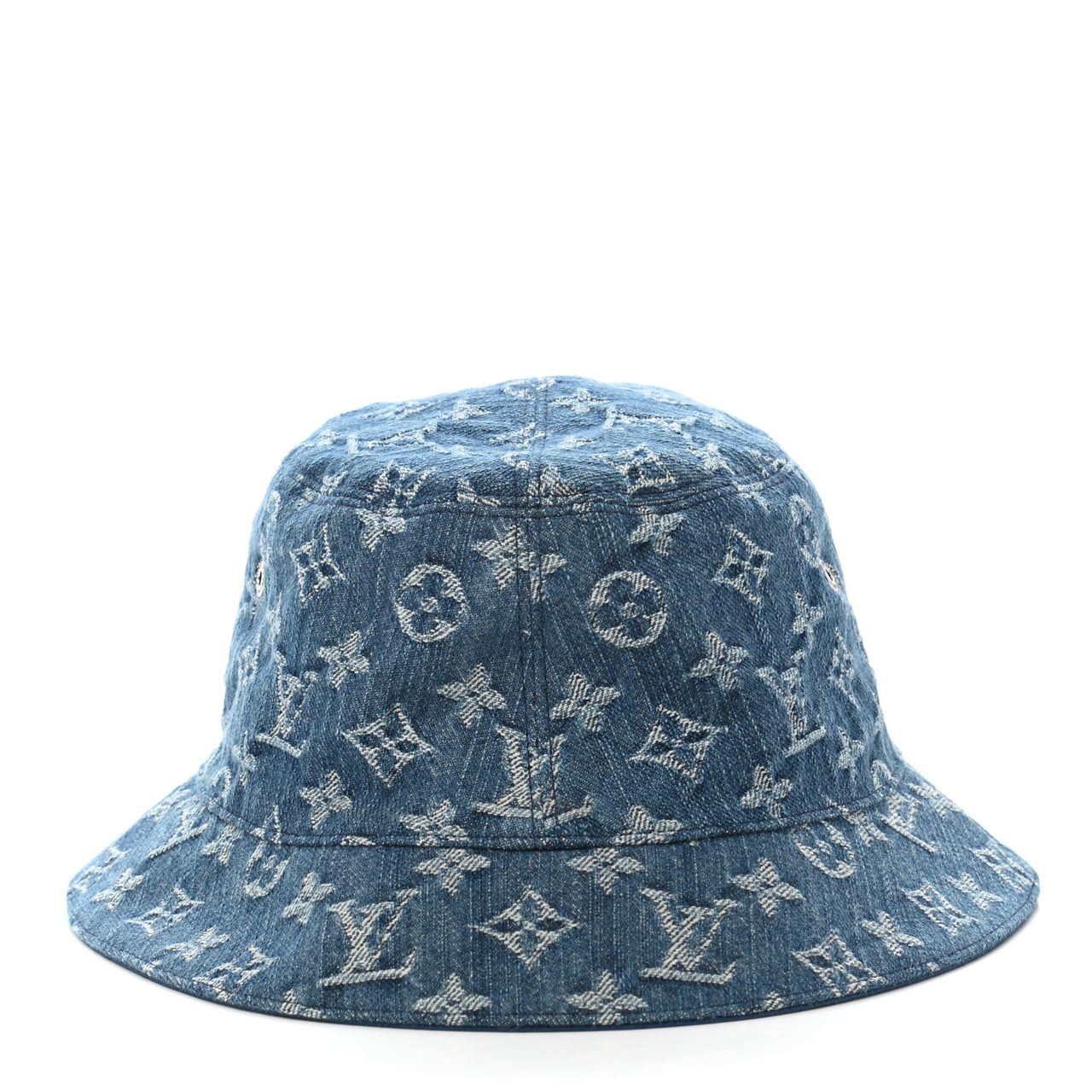 LV Monogram Denim Transformable Bob Bucket Hat 58 Blue