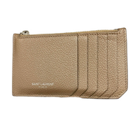 YSL Card Holder Beige