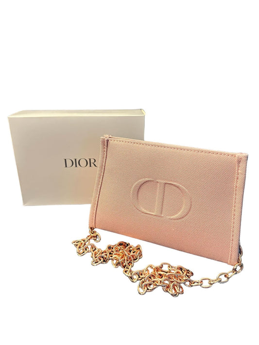 Upcycled Dior Beauty Pouch - Baby Pink