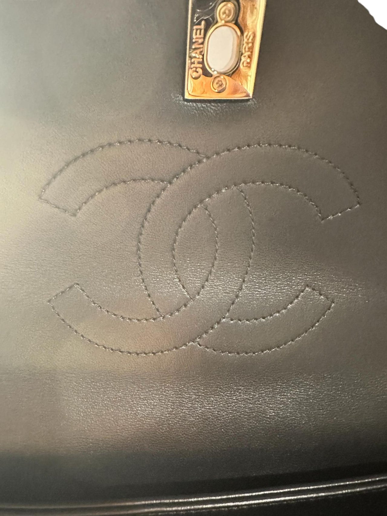 Chanel Lambskin Quilted Small Trendy CC Dual Handle Flap Bag Black