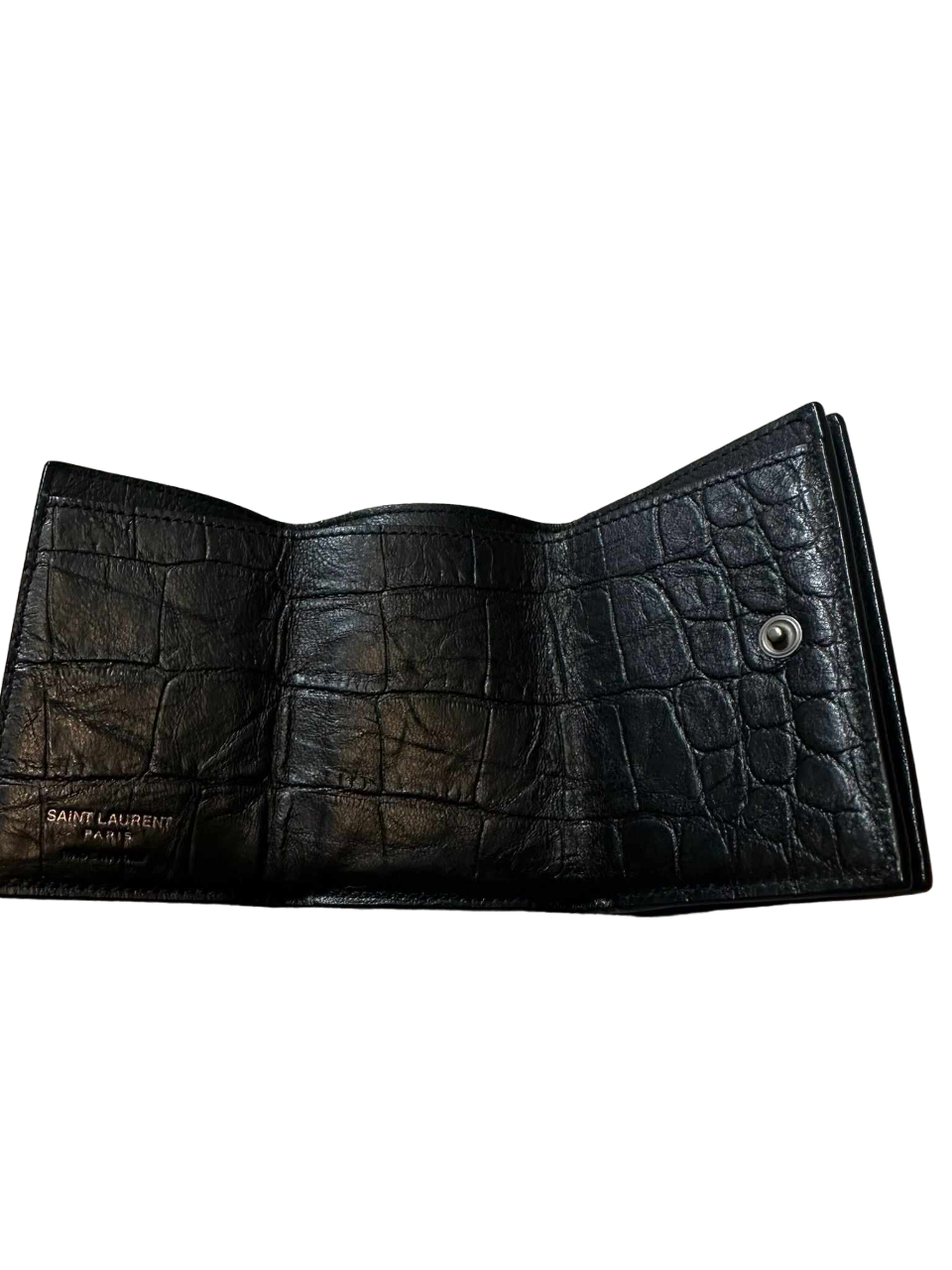 YSL Black Compact Wallet