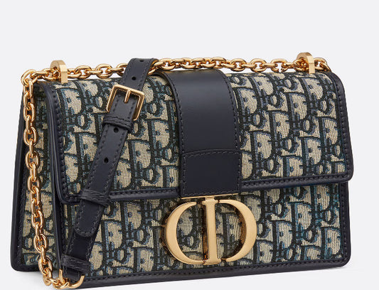 Dior Canvass Crossbody 30 Montaigne Chain Bag Medium