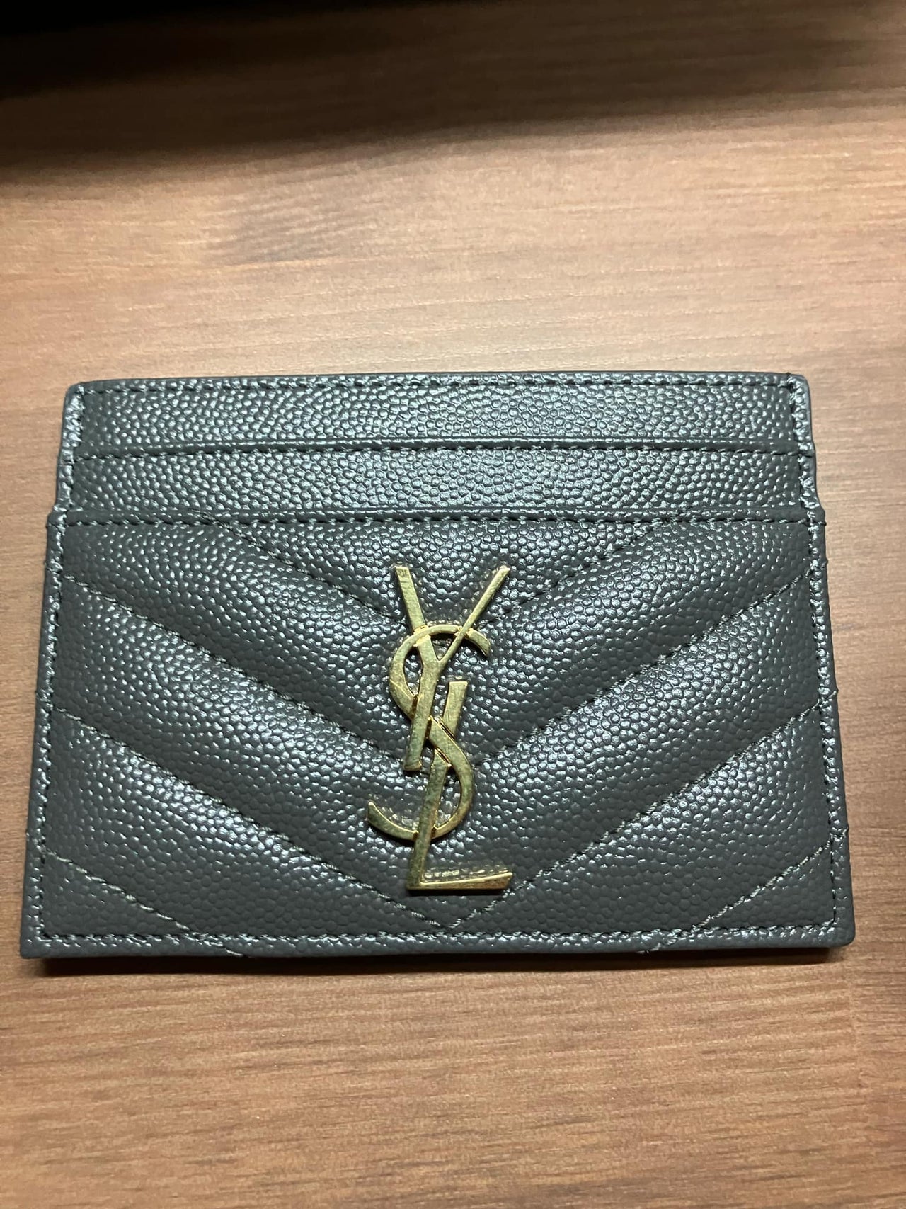 YSL Card Case (grey)