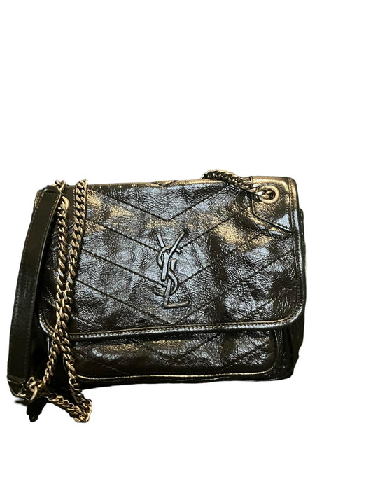 YSL Leather Crossbody Bag Baby Niki