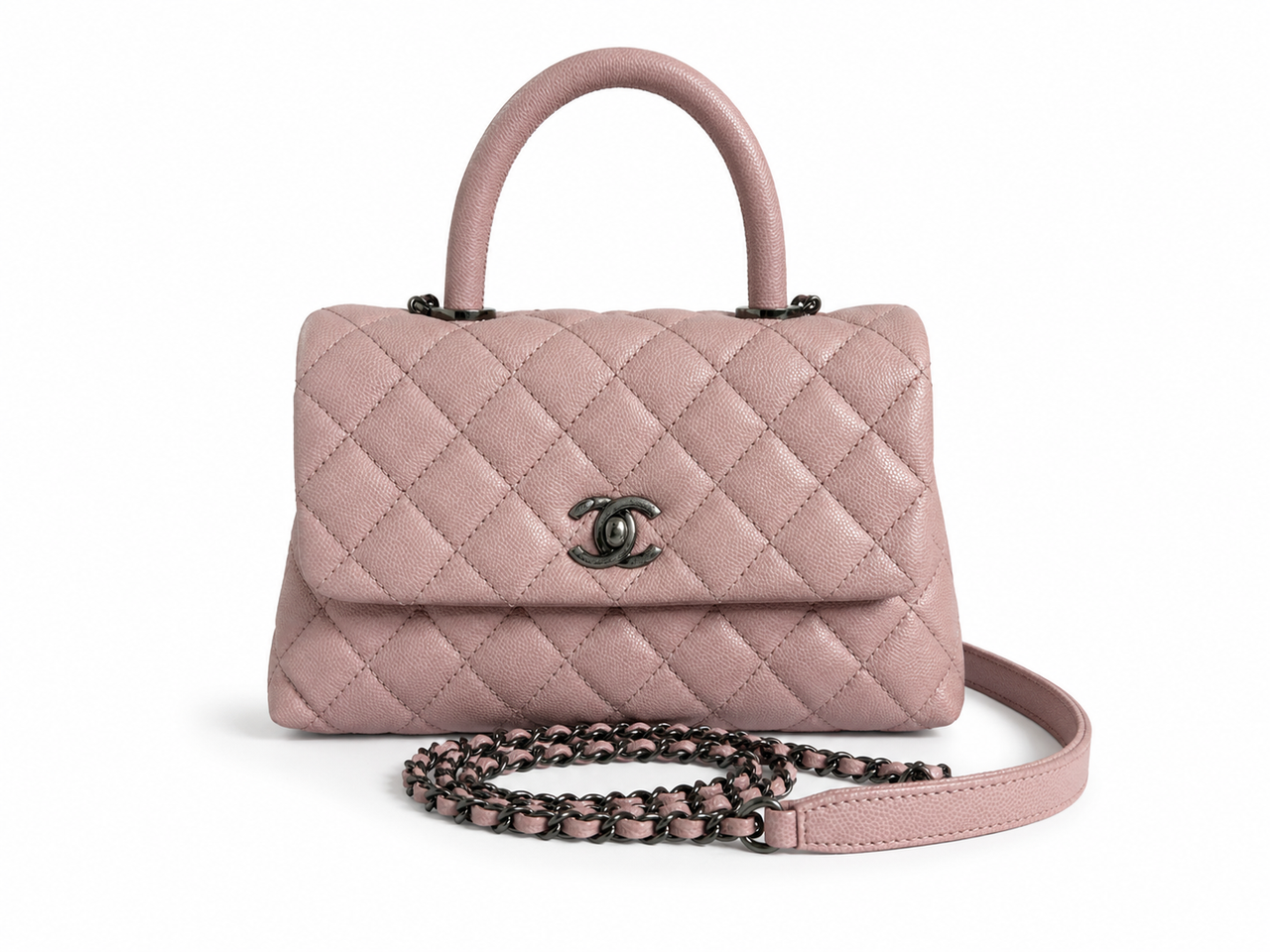Chanel Coco handle Series 20 ruthenium hardware fullset