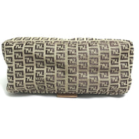 FENDI Shoulder Bag 8BR001 Canvas / leather beige Zucca FF pattern Women Used Authentic