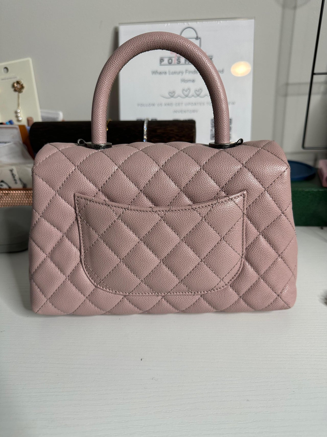 Chanel Coco handle Series 20 ruthenium hardware fullset