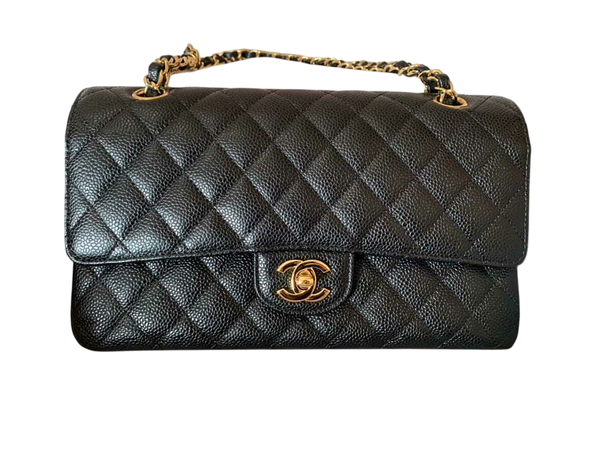 Chanel Classic Medium GHW Holo23 Black Caviar