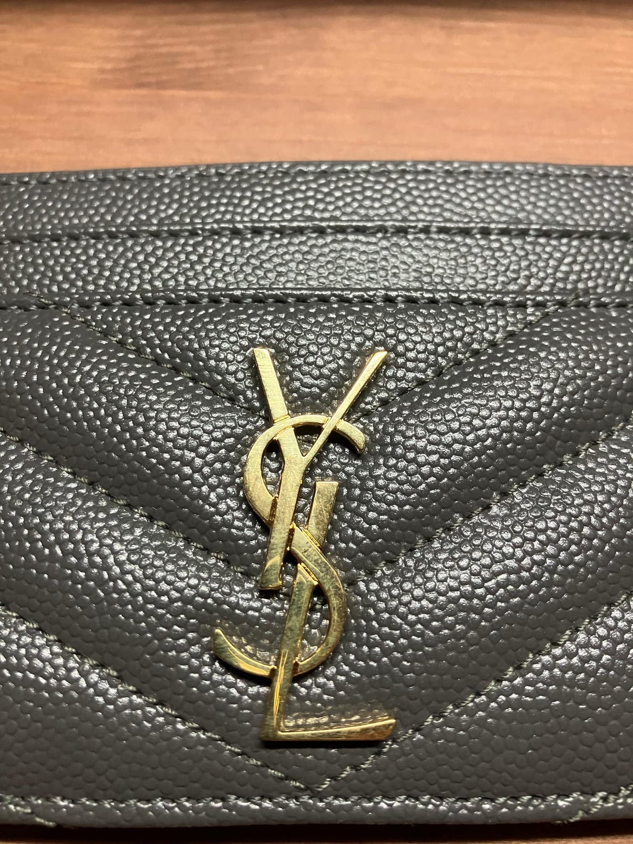 YSL Card Case (grey)