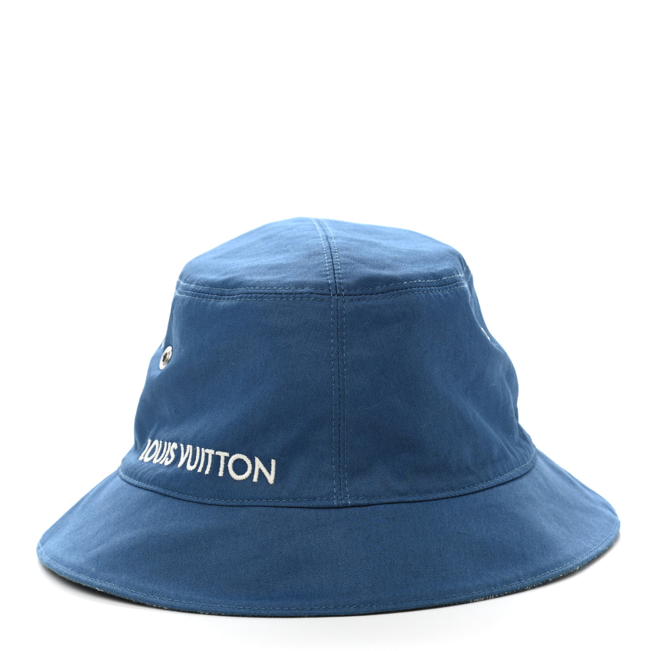 LV Monogram Denim Transformable Bob Bucket Hat 58 Blue