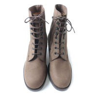 HERMES boots leather Brown Women 36 1/2 Used Authentic