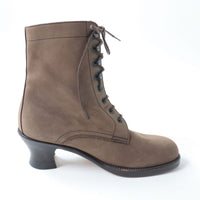 HERMES boots leather Brown Women 36 1/2 Used Authentic