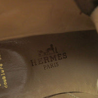 HERMES boots leather Brown Women 36 1/2 Used Authentic
