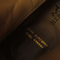 HERMES boots leather Brown Women 36 1/2 Used Authentic