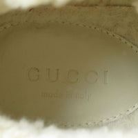 GUCCI boots Bore Black x Ivory Women 37 Used Authentic
