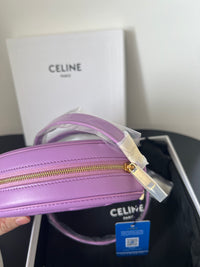 CELINE Lavender Purple Triomphe Arch Small Mooncake Bag