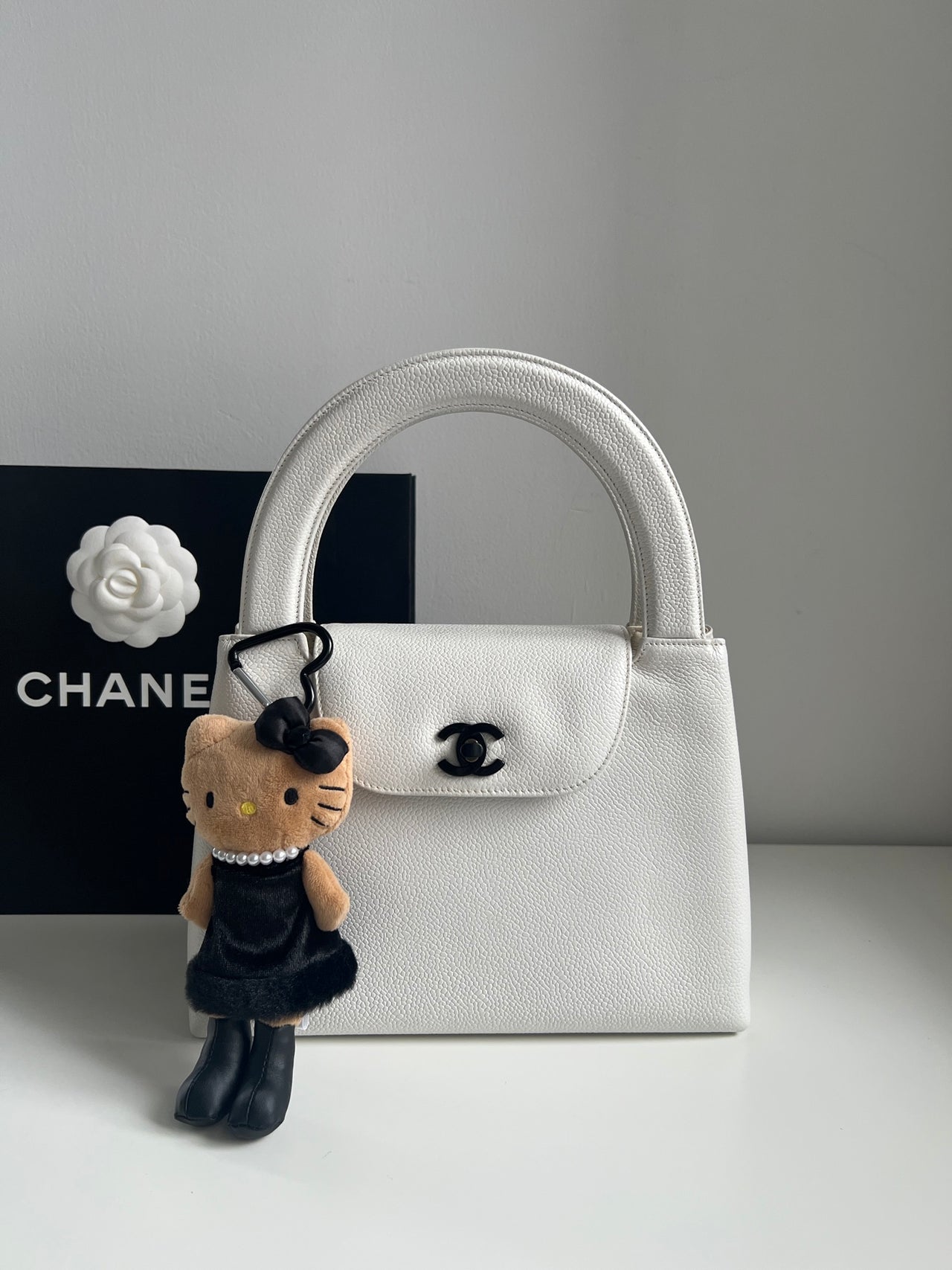 CHANEL Black & White Panda Kelly 5 Bag