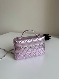 CHANEL Mirror Pink Small Box Bag – Quilted Leather