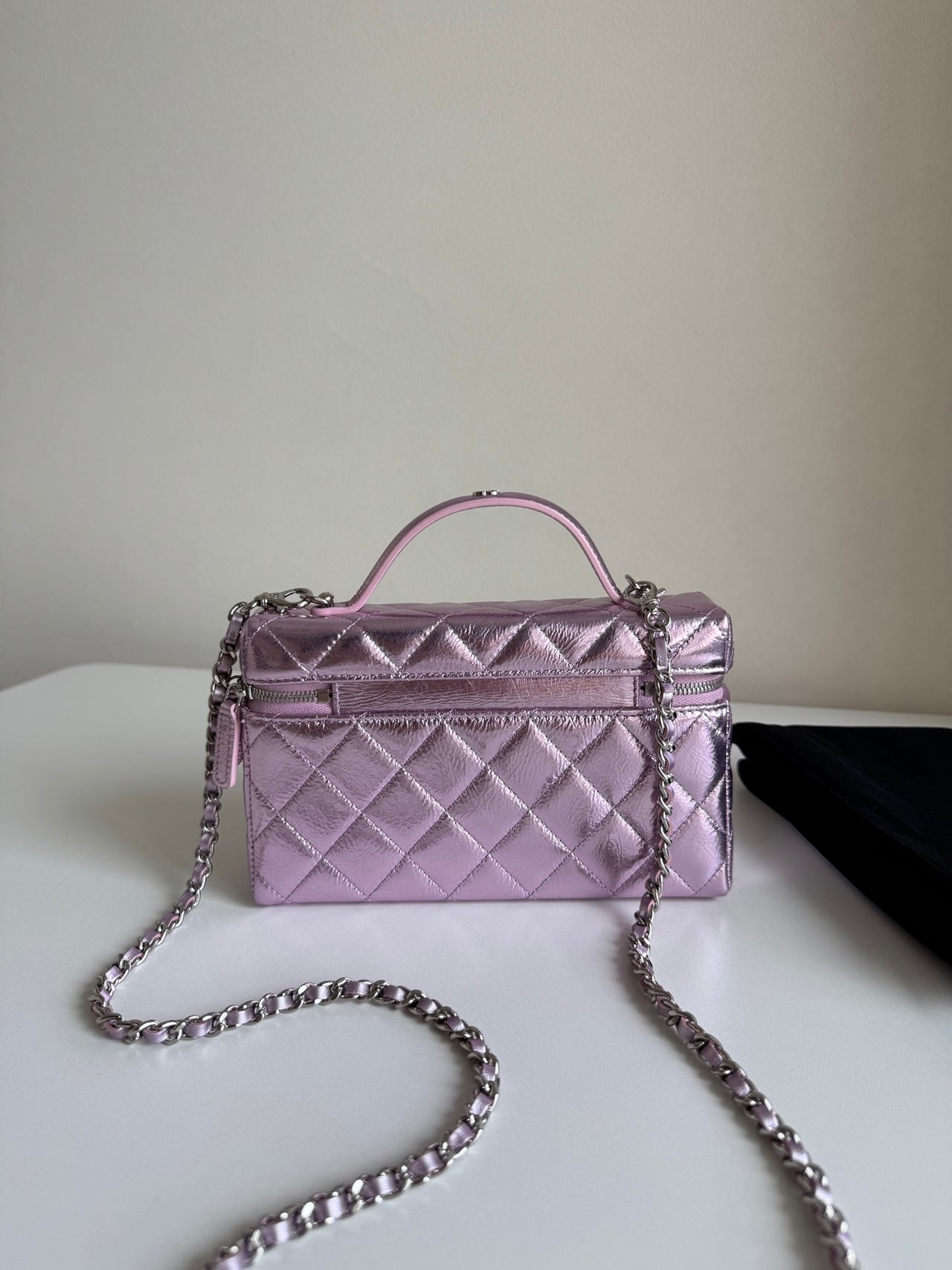 CHANEL Mirror Pink Small Box Bag – Quilted Leather