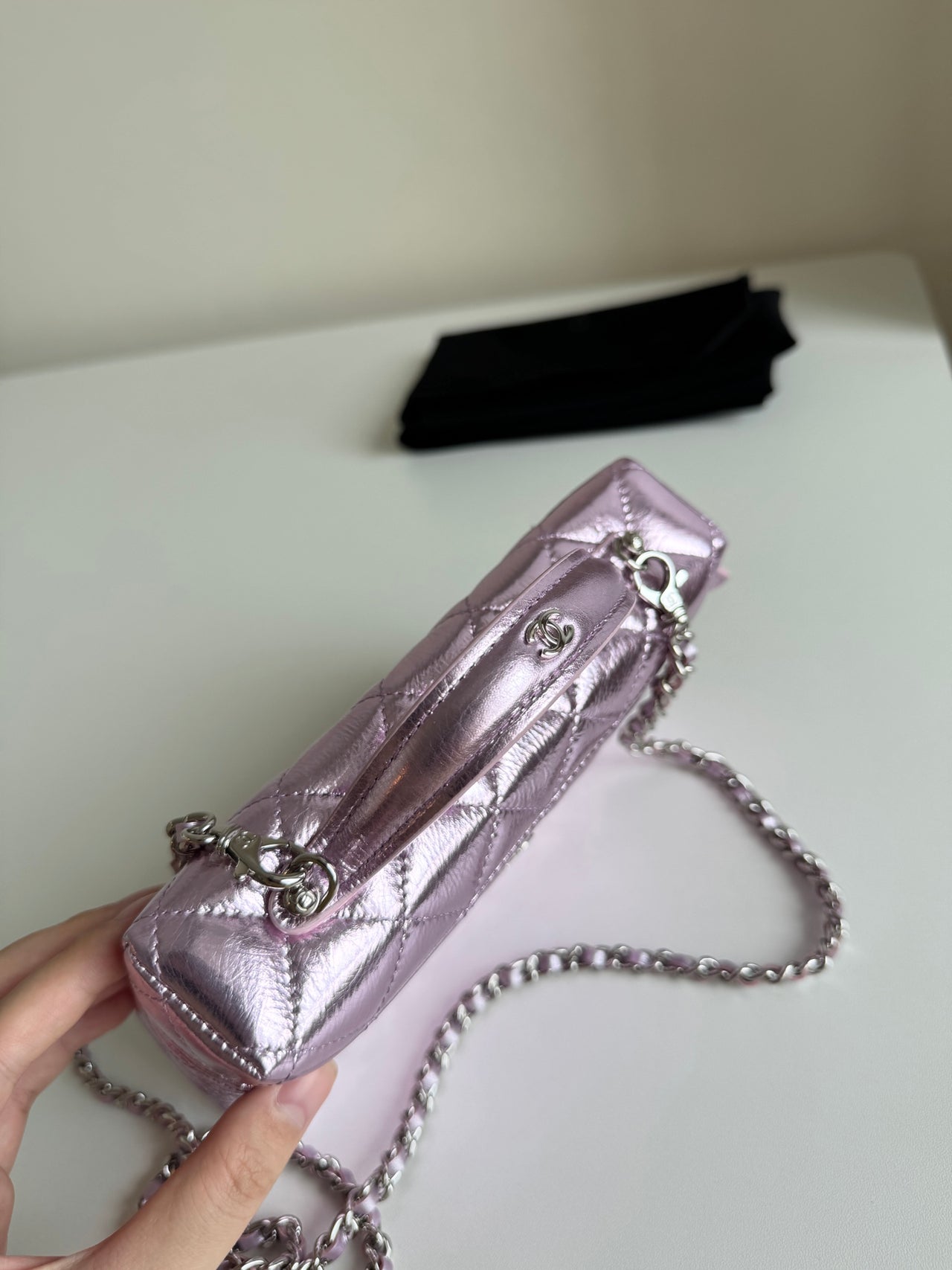 CHANEL Mirror Pink Small Box Bag – Quilted Leather