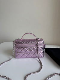 CHANEL Mirror Pink Small Box Bag – Quilted Leather