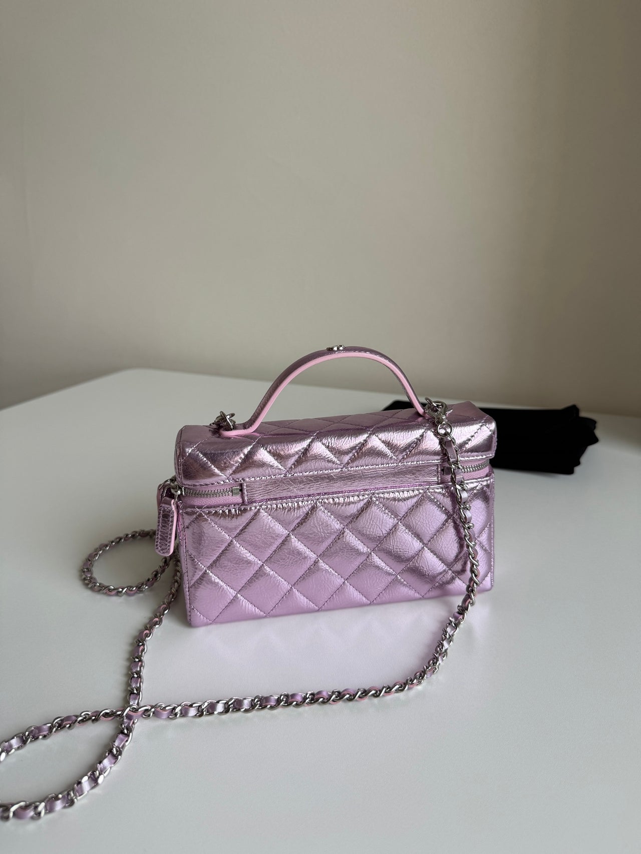 CHANEL Mirror Pink Small Box Bag – Quilted Leather