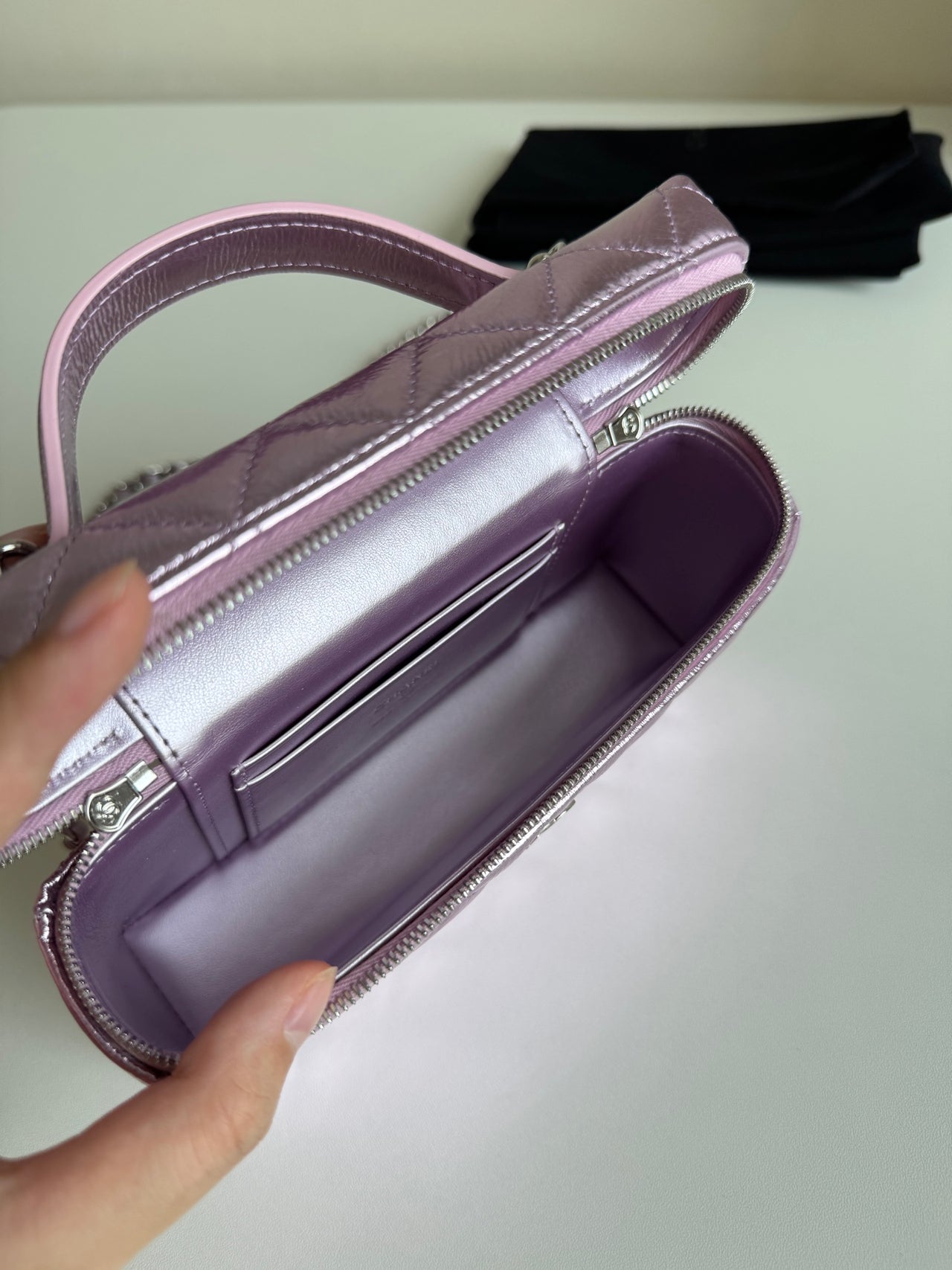 CHANEL Mirror Pink Small Box Bag – Quilted Leather
