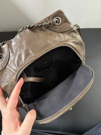 CHANEL Antique Bronze Quilted Backpack – Silver Hardware