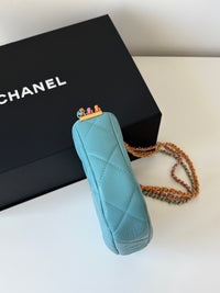 CHANEL 24C Blue Multi-Chain Hobo Bag – Gold Hardware