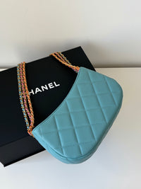 CHANEL 24C Blue Multi-Chain Hobo Bag – Gold Hardware