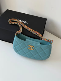 CHANEL 24C Blue Multi-Chain Hobo Bag – Gold Hardware