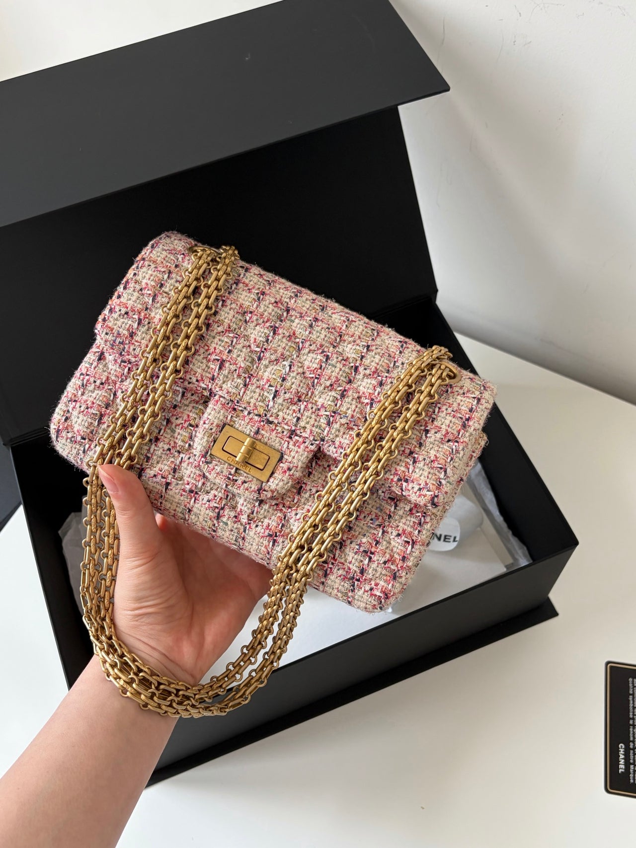 CHANEL 2.55 Mini Tweed Bag – Wool