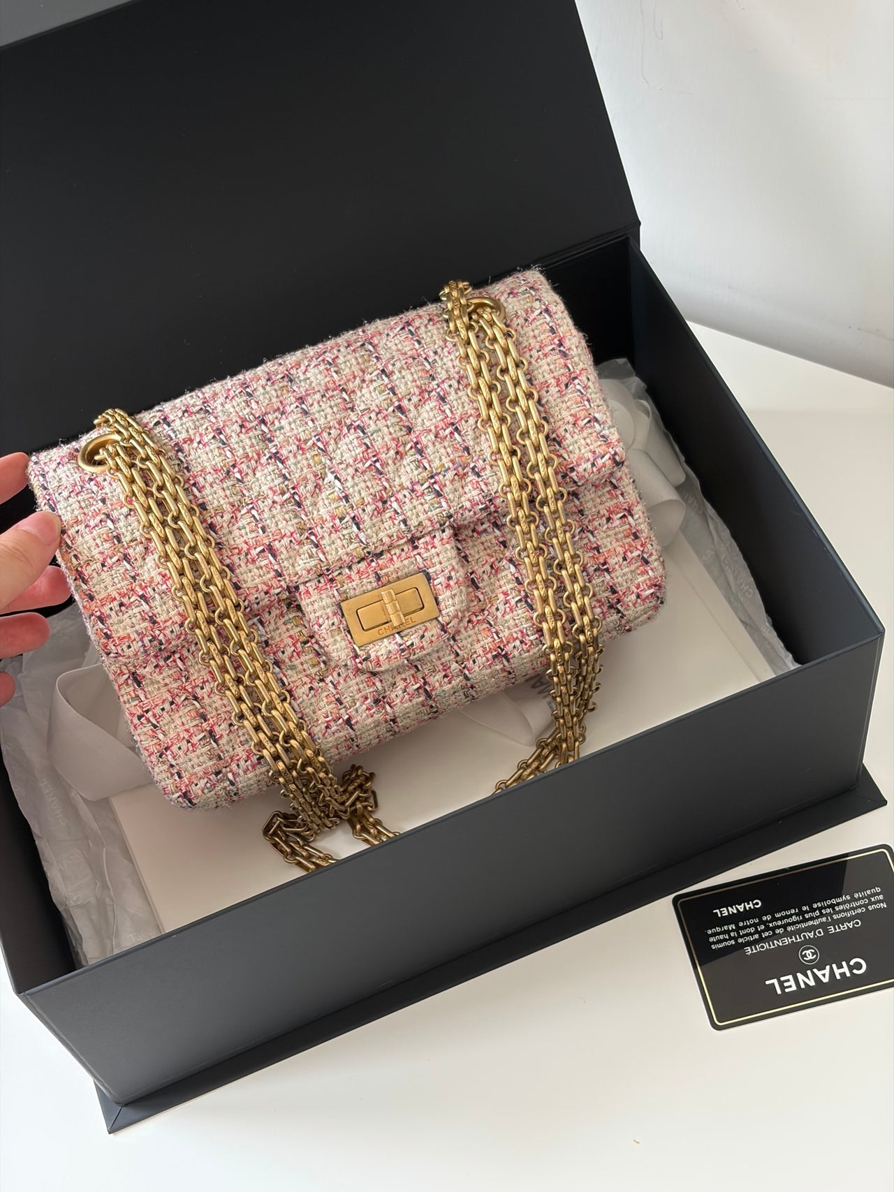 CHANEL 2.55 Mini Tweed Bag – Wool
