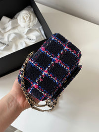 CHANEL 24P Houndstooth Small Backpack – Wool
