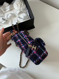 CHANEL 24P Houndstooth Small Backpack – Wool