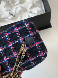 CHANEL 24P Houndstooth Small Backpack – Wool