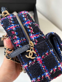 CHANEL 24P Houndstooth Small Backpack – Wool
