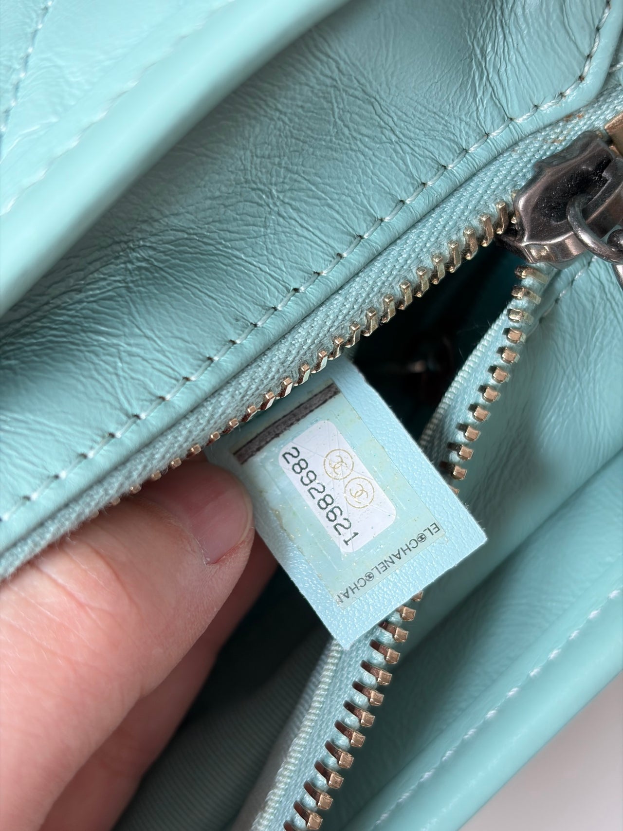 CHANEL Tiffany Blue Small Shoulder Bag – Quilted Leather