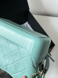 CHANEL Tiffany Blue Small Shoulder Bag – Quilted Leather