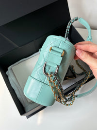 CHANEL Tiffany Blue Small Shoulder Bag – Quilted Leather