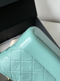CHANEL Tiffany Blue Small Shoulder Bag – Quilted Leather